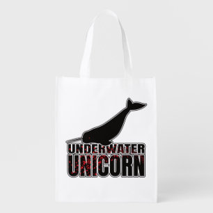 Narwhal Narwhale Unicorn – Cetacean Lover Grocery Bag