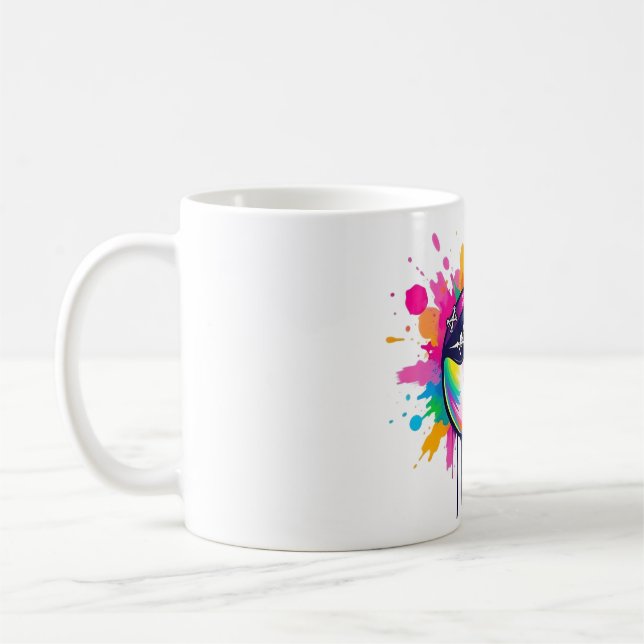 Narwhal Pirate Eye Patch Tee Coffee Mug (Left)