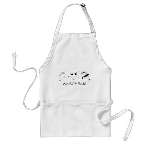 Narwhal plus Panda! Adult Apron