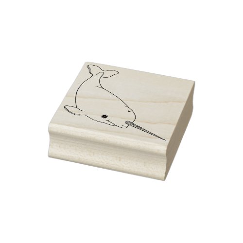 Narwhal Rubber Stamp