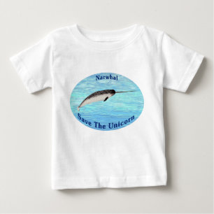 Narwhal - Save The Unicorn Baby T-Shirt