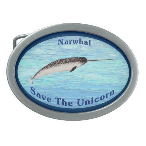 Narwhal _ Save The Unicorn Belt Buckle