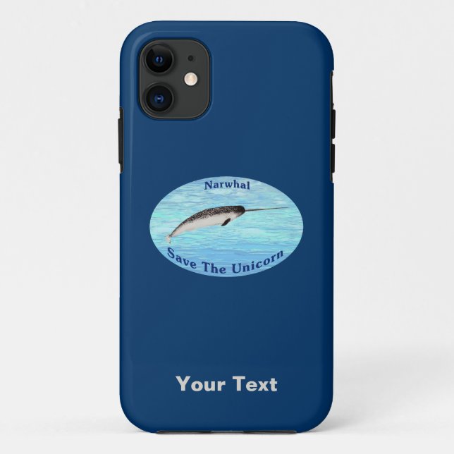 Narwhal - Save The Unicorn Case-Mate iPhone Case (Back)