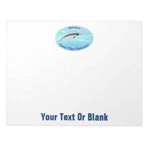 Narwhal - Save The Unicorn Notepad