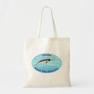 Narwhal - Save The Unicorn Tote Bag