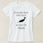Narwhal Silhouette Funny T-shirt at Zazzle
