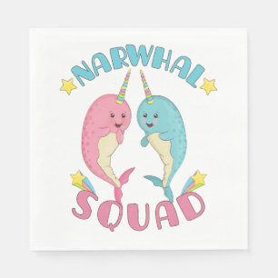 Narwhal Squad Napkins
