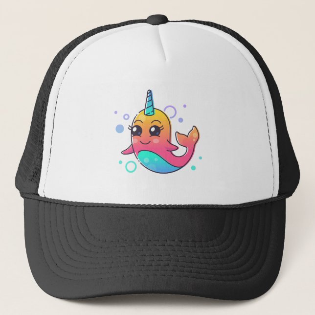 Narwhal Trucker Hat (Front)
