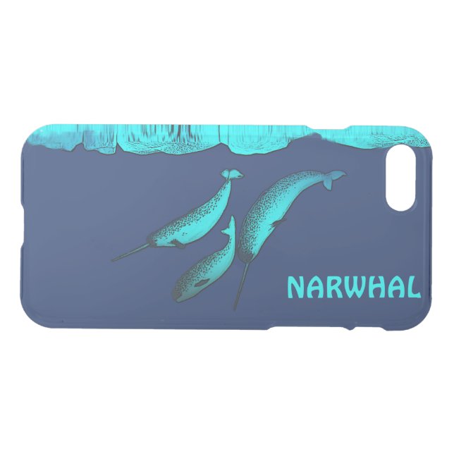 Narwhal Uncommon iPhone Case (Back Horizontal)