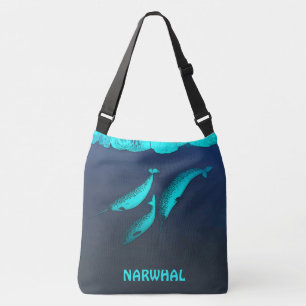 Narwhal Under The Ice Crossbody Bag