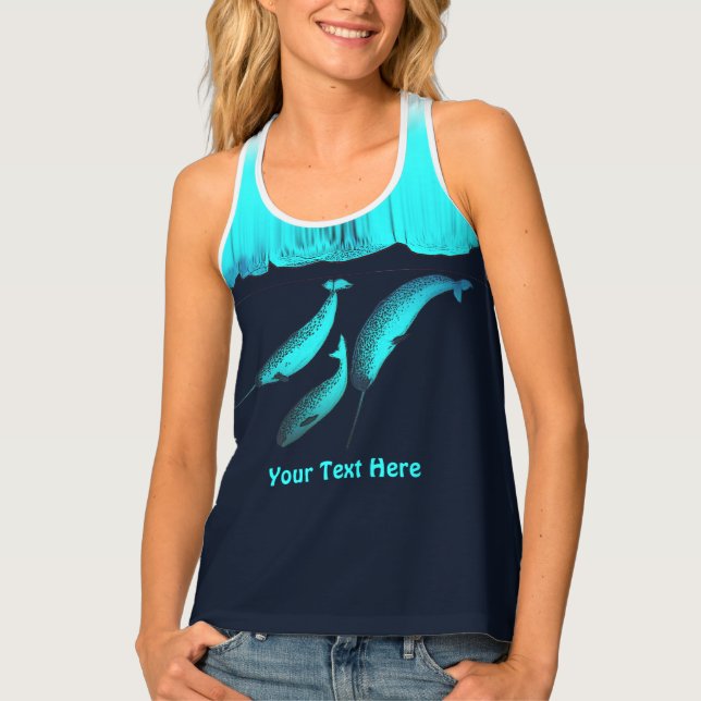 Narwhal Under The Ice Tank Top (Front)