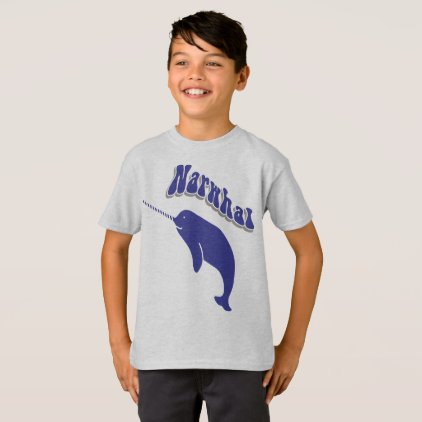 Narwhal Unicorn Cute Funny Cartoon T-shirt