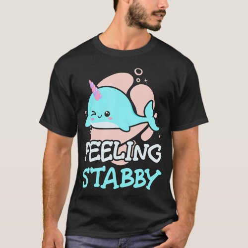 Narwhal Unicorn Feel Stabby Fish Children Boy T_Shirt