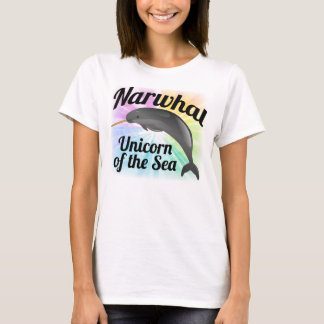 Narwhal Unicorn of the Sea, Cute Rainbow T-Shirt