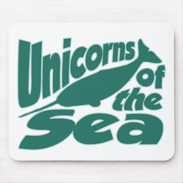 Narwhal Unicorn of the Sea Mouse Pad (Front)