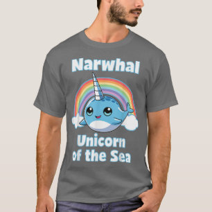 Narwhal Unicorn Of The Sea T Girls Kids Women Rai T-Shirt