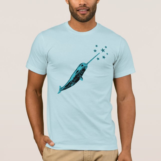 Narwhal, Unicorn of the Sea tee shirt (Front)