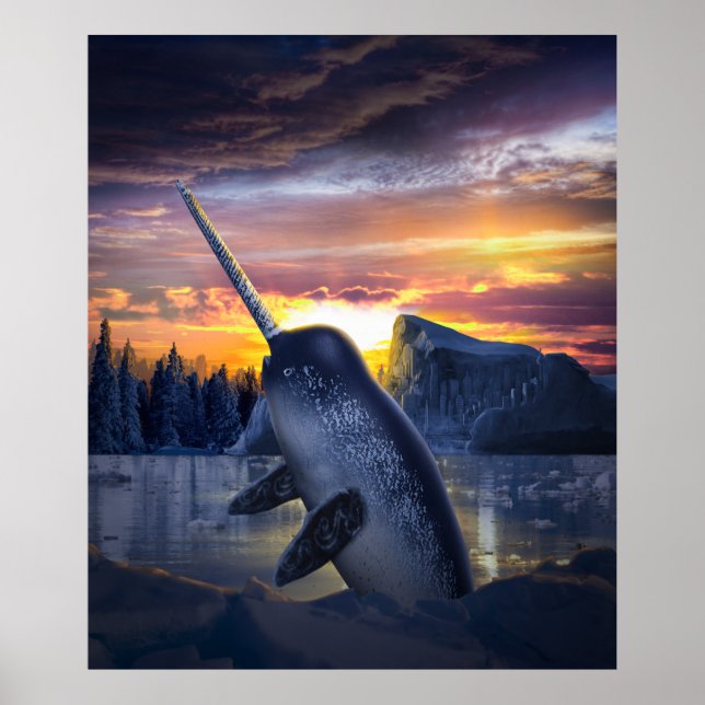 Narwhal Unicorn Poster (Front)