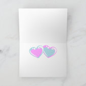 Narwhal Valentine Folded Greeting Card (Inside)