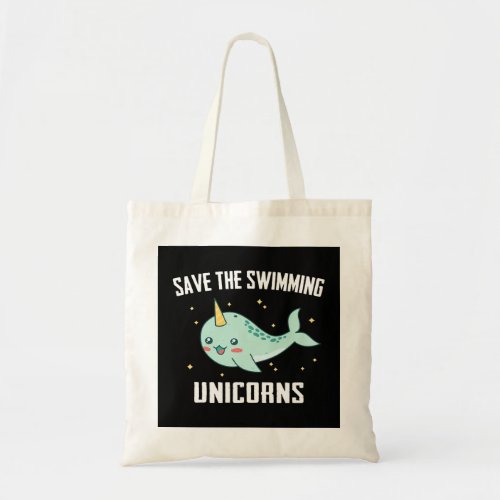 Narwhal Whale Ocean Narwhals Tote Bag