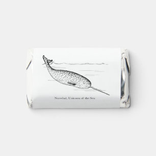 Narwhal Whale Unicorn of the Sea Hershey's Miniatures