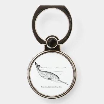 Narwhal Whale Unicorn Of The Sea Phone Ring Stand by GigaPacket at Zazzle