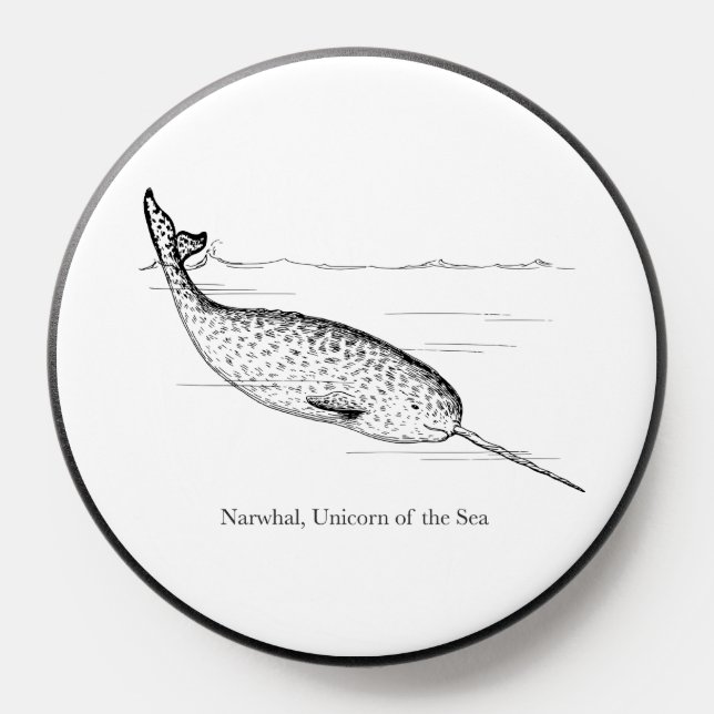 Narwhal Whale Unicorn of the Sea PopSocket (Popsocket)