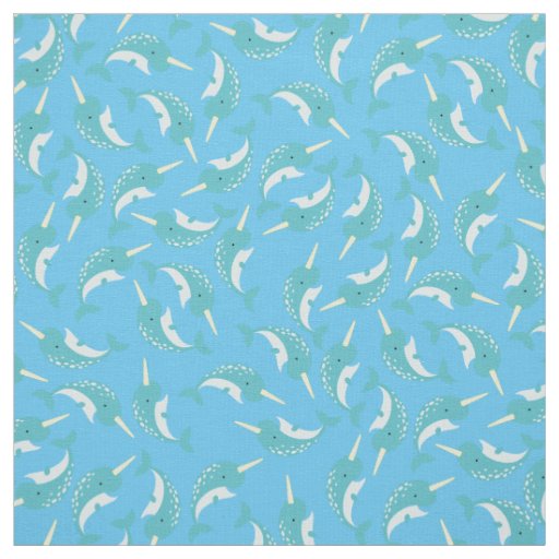 Narwhals Cute Kids Baby Nursery Fabric