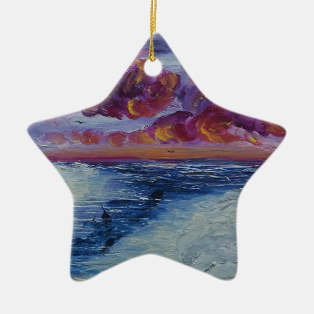 Narwhals in the Arctic Ceramic Ornament (Front)