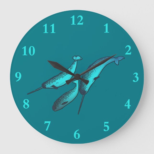 Narwhals Large Clock (Front)