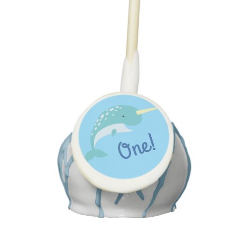 Narwhals Ocean Cute 1st Birthday Party Theme Cake Pops