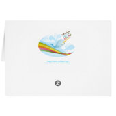 Narwhals Swim on Rainbows Card (Back Horizontal)