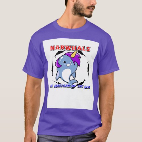 Narwhals Unicorns of the sea T_Shirt