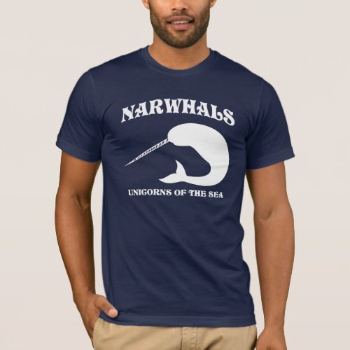 Narwhals Unicorns of the Sea T_Shirt