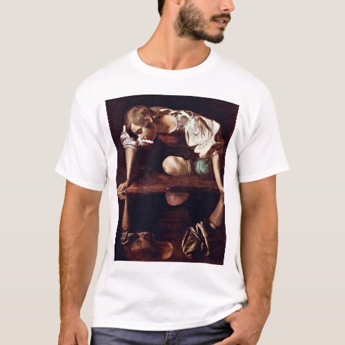 Narzis  By Michelangelo Merisi Da Caravaggio T_Shirt