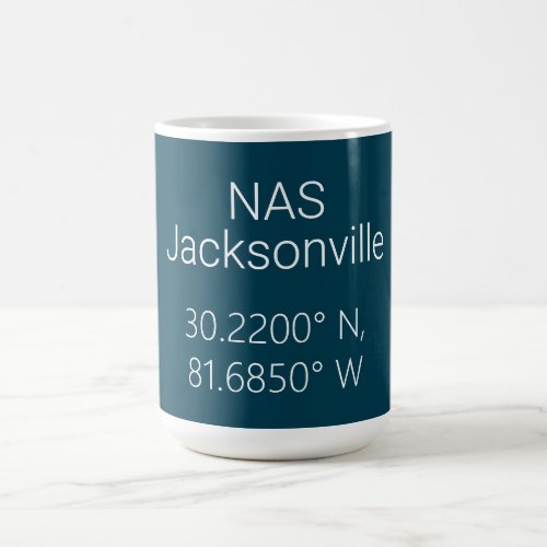 NAS Jacksonville Latitude Longitude   Coffee Mug