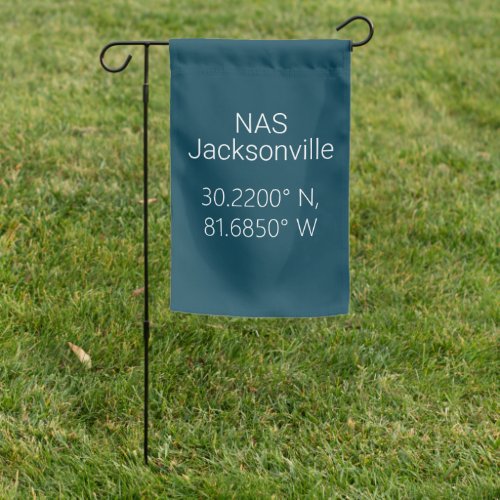 NAS Jacksonville Latitude Longitude  Garden Flag