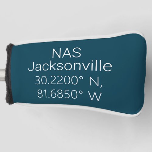 NAS Jacksonville Latitude Longitude  Golf Head Cover