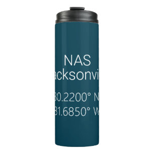 NAS Jacksonville Latitude Longitude Thermal Tumbler