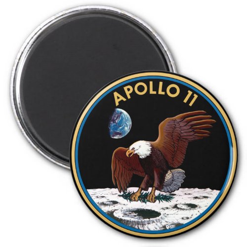 NASA Apollo 11 Moon Landing Lunar Patch Insignia Magnet