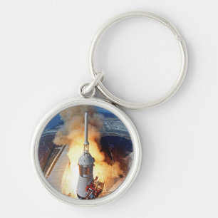 NASA Apollo 11 Moon Landing Rocket Launch Keychain