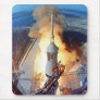 NASA Apollo 11 Moon Landing Rocket Launch Mouse Pad