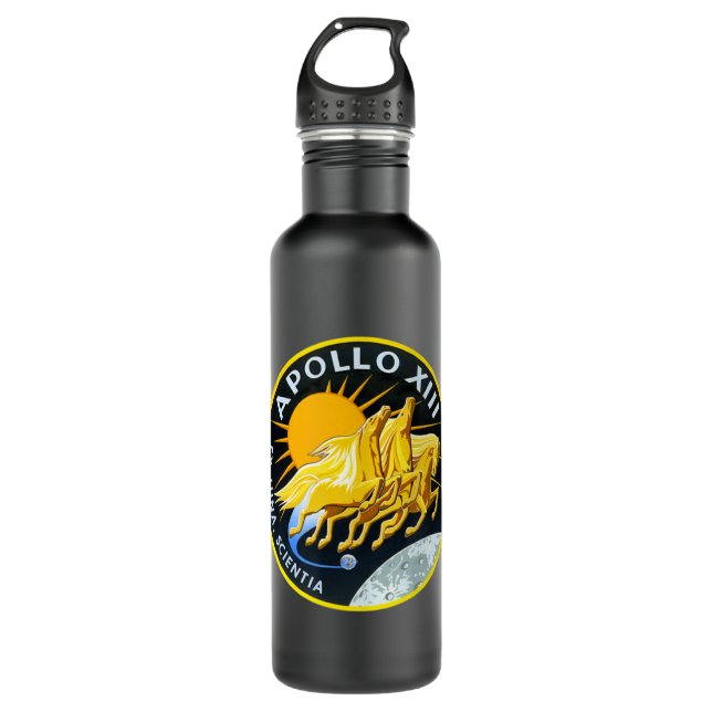 Nasa Apollo 13 Apollo's 50Th Anniversary.png Stainless Steel Water Bottle (Front)