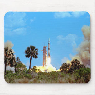 NASA Apollo 16 Saturn V Rocket Launch Mouse Pad