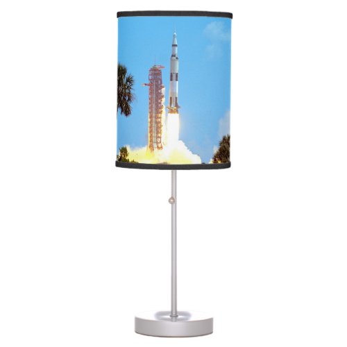 NASA Apollo 16 Saturn V Rocket Launch Table Lamp