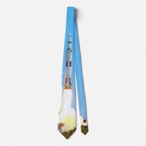 NASA Apollo 16 Saturn V Rocket Launch Tie