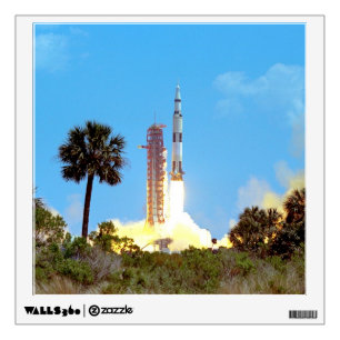NASA Apollo 16 Saturn V Rocket Launch Wall Decal
