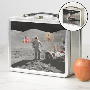 NASA Apollo 17 Lunar Roving Vehicle, 1972 Metal Lunch Box