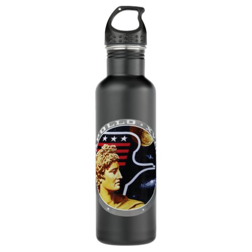 Nasa Apollo 17png Stainless Steel Water Bottle