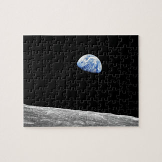 NASA Apollo 8 Earthrise Moon Lunar Orbit Photo Jigsaw Puzzle
